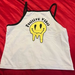 Graphic smiley tank